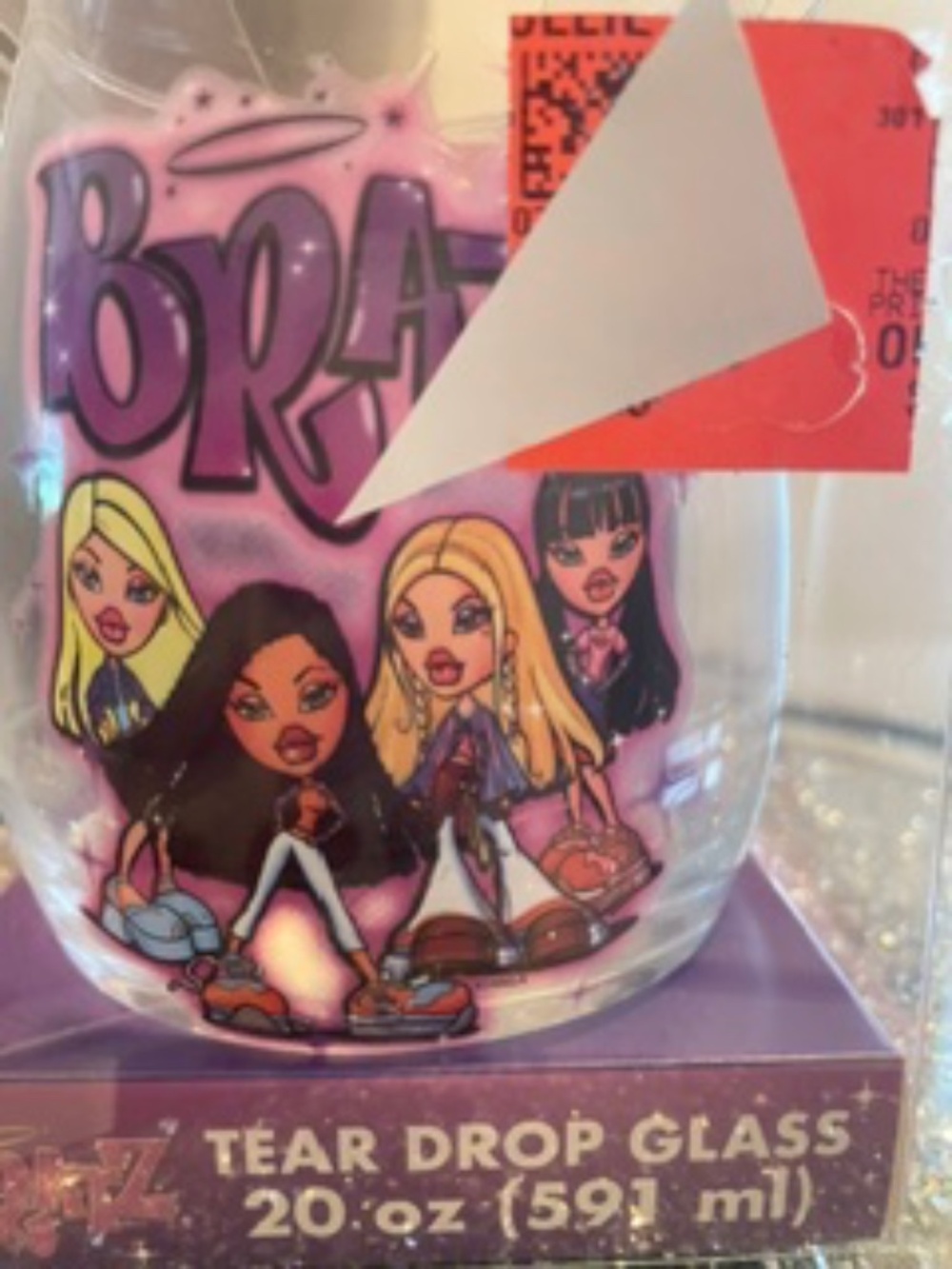 NWT/BNIB BRATZ Tear Drop Shaped Glass